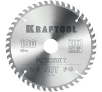 KRAFTOOL PRECISSION 190х30мм 48Т, диск пильный по дереву
