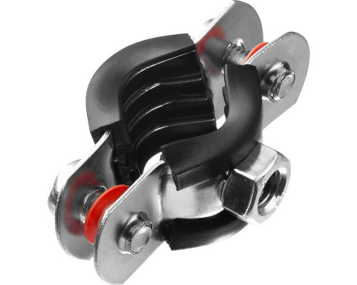 ЗУБР  3/8" трубный хомут с гайкой, цинк, 10 шт (37850-15-19)