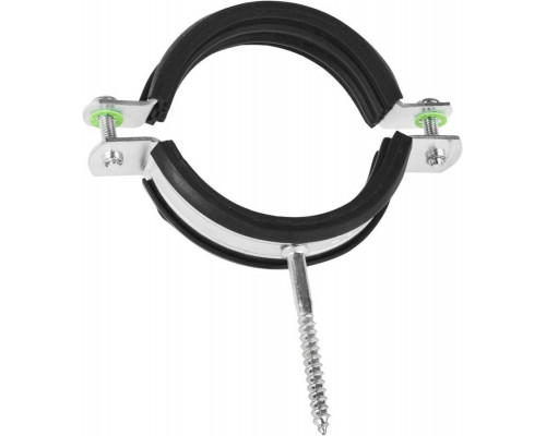 ЗУБР  2 1/2" трубный хомут с шурупом, цинк, 1 шт (37854-73-82-1)