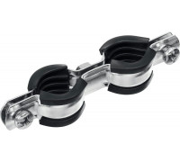 ЗУБР  1/2" двойной трубный хомут, цинк, 8 шт (37890-20-24)