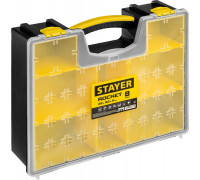 STAYER  MULTIMAX, 420 х 334 х 115 мм, (16.5"), Пластиковый органайзер со съемными лотками (38033-16)
