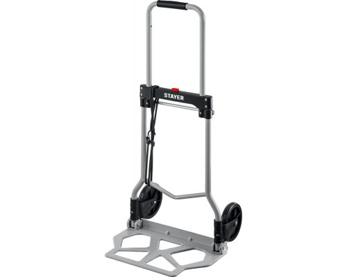 STAYER  PROTruck до 70кг, каркас и платформа из алюминия, платформа 39х28см, колёса d13см, вес 3,0кг, складная хозяйственная тележка (38755-70)