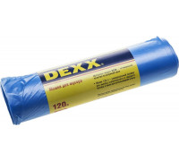 DEXX  120 л, 10 шт, голубые, мусорные мешки (39150-120)