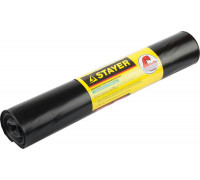 Stayer  HEAVY DUTY 240 л, чёрные, 10шт, особопрочные, строительные мусорные мешки (39157-240)