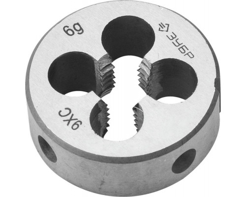 ЗУБР  М10x1.5мм, сталь 9ХС, Плашка круглая ручная (4-28022-10-1.5)
