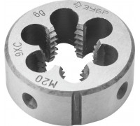 ЗУБР  М20x1.5мм, сталь 9ХС, Плашка круглая ручная (4-28022-20-1.5)