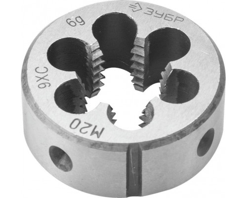 ЗУБР  М20x1.5мм, сталь 9ХС, Плашка круглая ручная (4-28022-20-1.5)