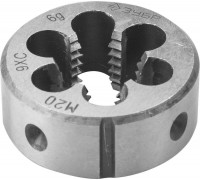 ЗУБР  М20x2.5мм, сталь 9ХС, Плашка круглая ручная (4-28022-20-2.5)