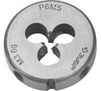 ЗУБР  М3x0.5мм,  сталь Р6М5, Плашка круглая машинно-ручная (4-28023-03-0.5)