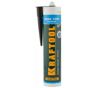 KRAFTOOL  KRAFTSeal GX107 "AQUA STOP" 300 мл черный, Стекольный силиконовый герметик (41256-4)