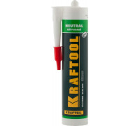 KRAFTOOL  Neutral 300 мл белый, Нейтральный силиконовый герметик (41257-0)