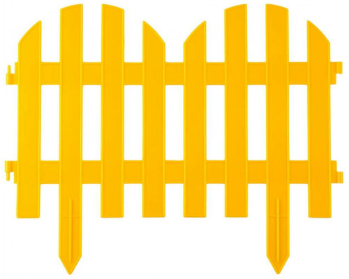GRINDA  Палисадник 28х300 см, желтый, Декоративный забор (422205-Y)