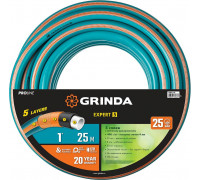 GRINDA  EXPERT 5 5 1" 25 м, 25 атм, пятислойный, текстильное армирование, Поливочный шланг, PROLine (429007-1-25)
