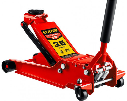 STAYER  F-37 RED FORCE, 3.5т 98-535 мм, Универсальный подкатной домкрат для СТО (43158-3.5)