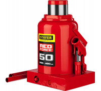 STAYER  RED FORCE, 50т, 300-480 мм, Бутылочный гидравлический домкрат (43160-50)