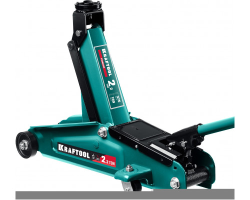 KRAFTOOL  RIGID, 2.2т, 130-375 мм, Подкатной домкрат с увеличенным подъемом (43452-2)