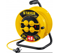 STAYER  М-325 ПВС 3х2.5 20м 4000Вт IP44, Силовой удлинитель на катушке (55064-20)