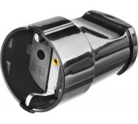 STAYER  16A черная  Электрическая розеткаMAXElectro (55180-B)