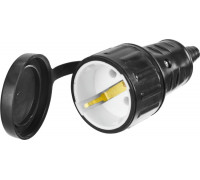 СИБИН  IP44  Розетка с крышкой (55186-B)