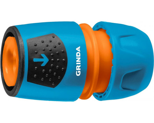 GRINDA  TU-A 1/2"-3/4", быстросъёмный, с автостопом, пластиковый с TPR, для шланга, Универсальный соединитель, PROLine (8-426227)