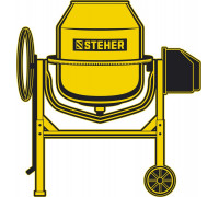 STEHER   180 л, 700 Вт, бетоносмеситель с полиамидным венцом (CM-180)