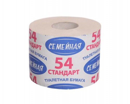 Бумага туалетная 50м 1сл с/вт Семейная стандарт (36) ТБХ