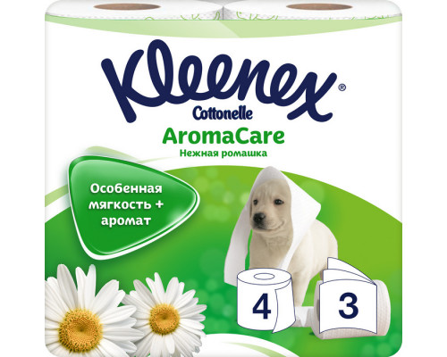 Бумага туалетная Kleenex 3сл 4шт Нежная ромашка (10) Kimberly-Clark Professional