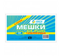 Мешок д/мусора 30л 26шт рулон 480*600 Суперпрочные (150/120) ЛЕКСИ