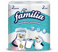 Полотенце бумажное Familia Plus 2сл 2шт L-12.5м (14) Сыктывкар Тиссью Груп