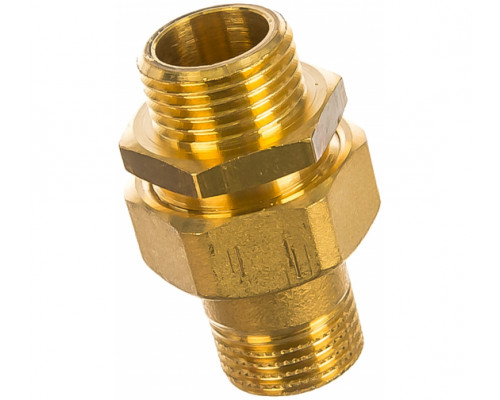 GENERAL FITTINGS  штуцер/штуцер, 1/2", Соединитель с накидной гайкой (51037-S/S-1/2)