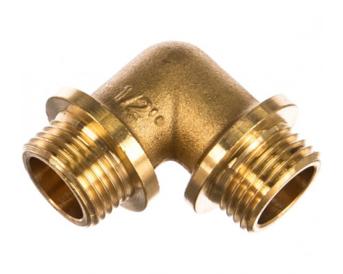 GENERAL FITTINGS  штуцер/штуцер, 1/2", латунь, Уголок с упором (51074-S/S-1/2)