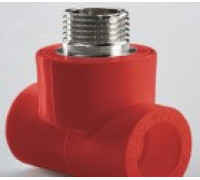 Тройник комбинированный резьбовой PP-R AntiFire D 32х1/2" НР