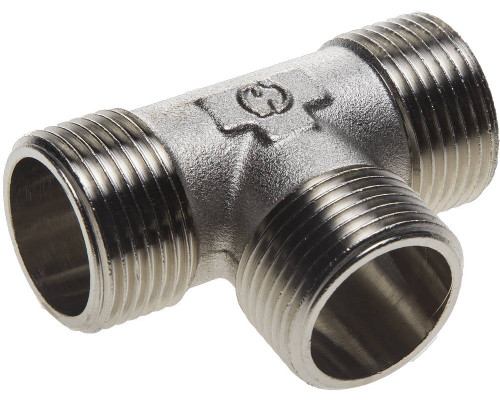 GENERAL FITTINGS  наружная резьба 1", никель, Тройник (51051-1)
