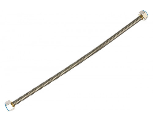 ЗУБР  1/2", 0.4 м, гайка-гайка, Сильфонная подводка для воды (51011-G/G-040)