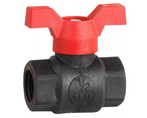 ЗУБР  d 1/2", "мама-мама", Шаровой кран (4-51523-P-1/2)
